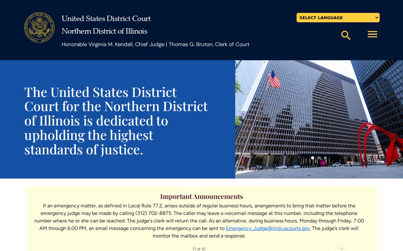 Northern District federal criminal court cases covering DuPage County