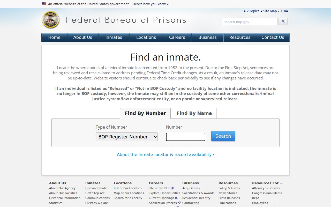 Downers Grove criminal history federal inmate locator
